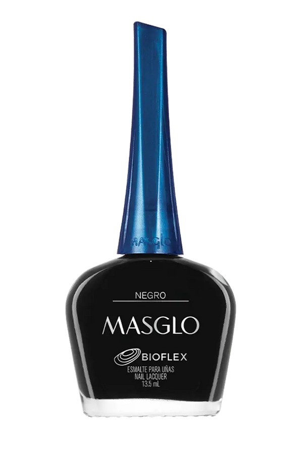 NEGRO - ESMALTE TRADICIONAL CREMOSO MASGLO 13,5 ML - GAMA NEGRO