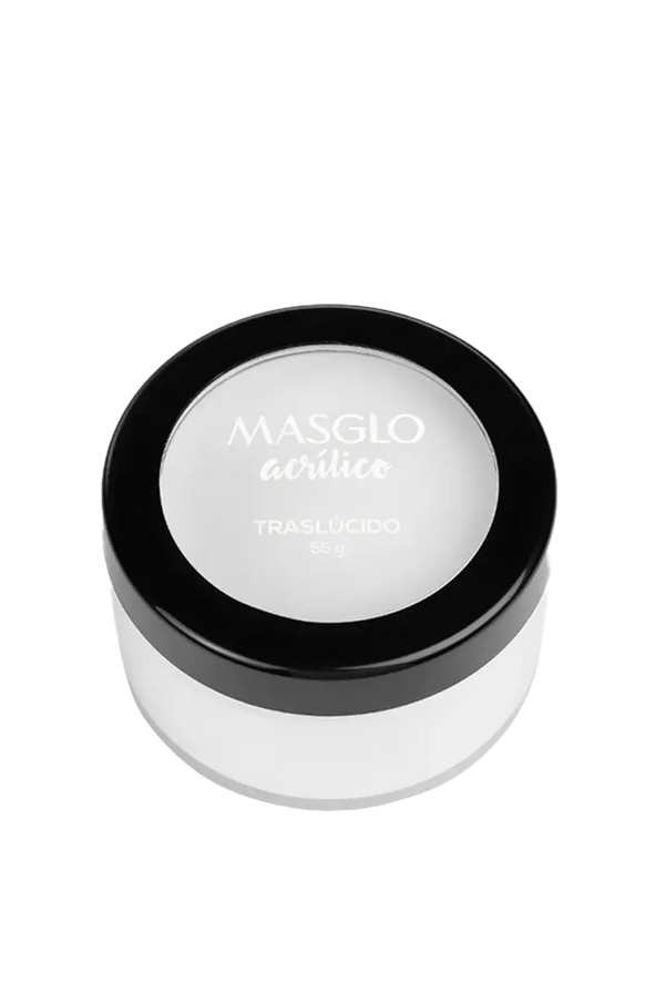 POLVO ACRILICO MASGLO TRANSLUCIDO 55 G