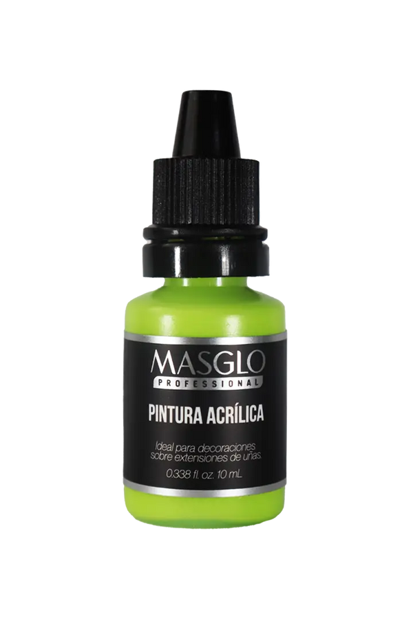 PINTURA ACRÍLICA VERDE FIESTA 10ML MASGLO - GAMA VERDE