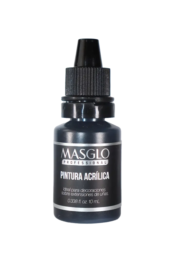 PINTURA ACRÍLICA NEGRA 10 ML MASGLO - GAMA NEGRO