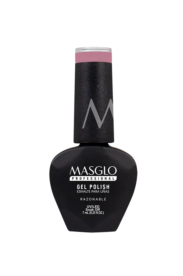 RAZONABLE - ESMALTE SEMIPERMANENTE MASGLO PROFESSIONAL GEL POLISH 7 ML CREMOSO - GAMA ROSADO