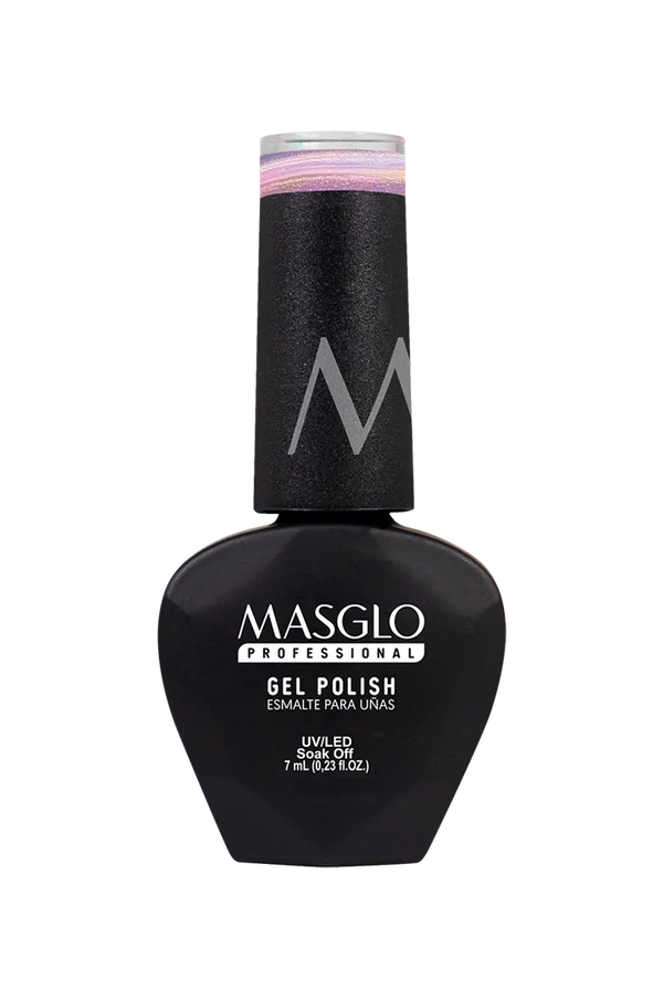 CELESTIAL - ESMALTE SEMIPERMANENTE MASGLO PROFESSIONAL GEL POLISH 7 ML TRANSLÚCIDO PERLADO - GAMA MORADO