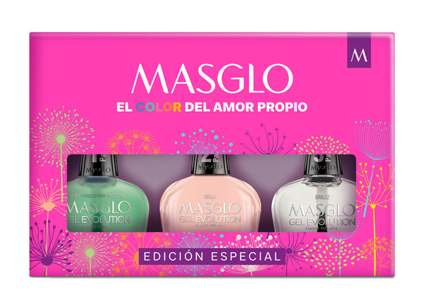 KIT DE ESMALTE MADRES 2 MASGLO GEL EVOLUTION - MASGLO 13,5 ML