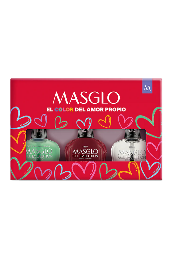 KIT DE ESMALTE MASGLO GEL EVOLUTION AMOR Y AMISTAD 1