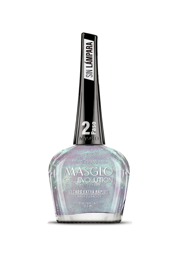 GLASEADO - ESMALTE TRANSLÚCIDO PERLADO GEL EVOLUTION EFECTO GEL MASGLO 13,5 ML CREMOSO - GAMA BLANCO