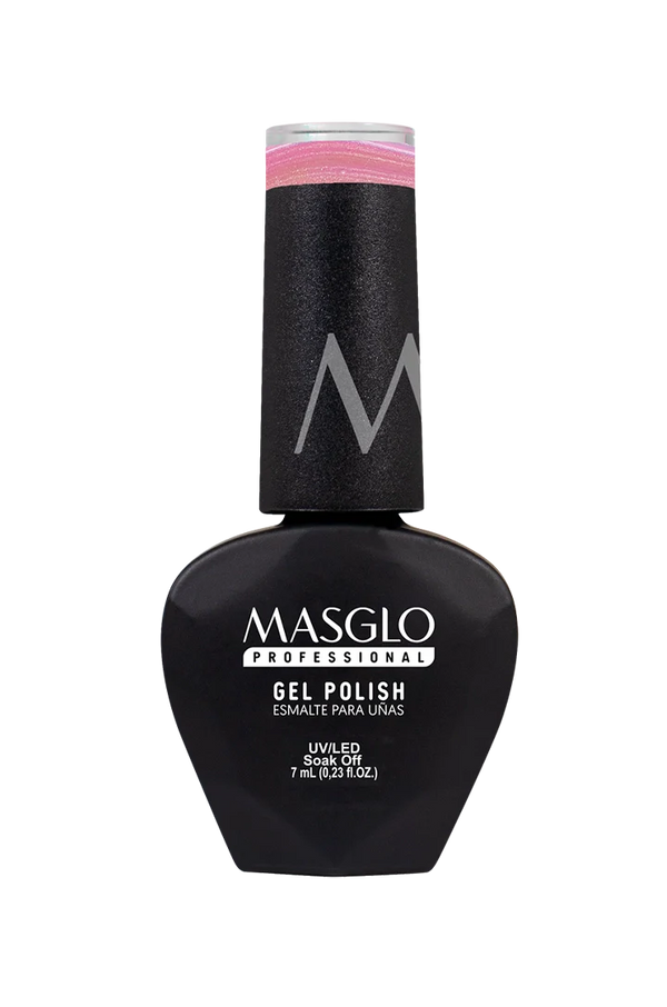 HECHICERA - ESMALTE SEMIPERMANENTE MASGLO PROFESSIONAL GEL POLISH 7 ML TRANSLÚCIDO PERLADO - GAMA ROSADO