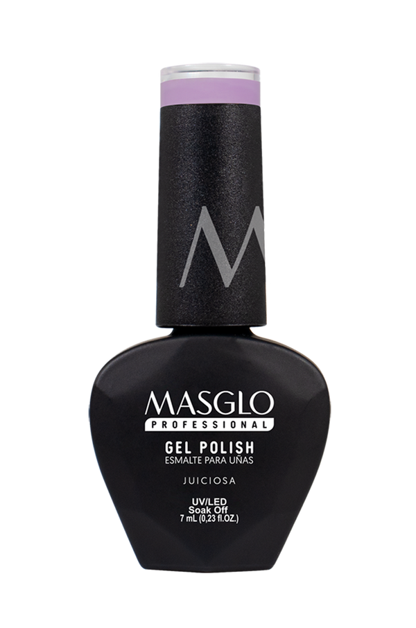 JUICIOSA - ESMALTE SEMIPERMANENTE MASGLO PROFESSIONAL GEL POLISH 7 ML CREMOSO - GAMA MORADO