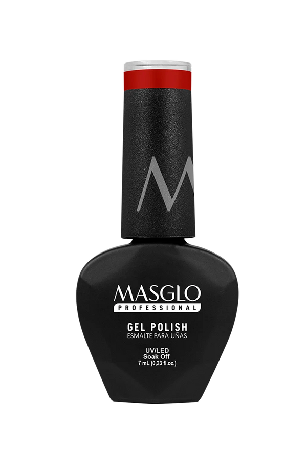 LINDA - ESMALTE SEMIPERMANENTE MASGLO PROFESSIONAL GEL POLISH 7 ML CREMOSO - GAMA ROJO