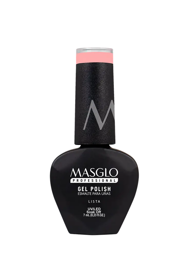 LISTA - ESMALTE SEMIPERMANENTE MASGLO PROFESSIONAL GEL POLISH 7 ML TRASLÚCIDO - GAMA ROSADO