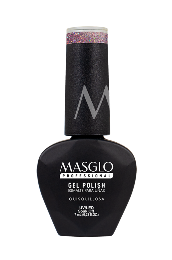 QUISQUILLOSA - ESMALTE SEMIPERMANENTE MASGLO PROFESSIONAL GEL POLISH 7 ML EFECTO PERLADO - GAMA ROSADO
