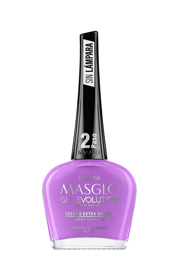 SILENCIOSA - ESMALTE GEL EVOLUTION EFECTO GEL MASGLO 13,5 ML CREMOSO - GAMA MORADO