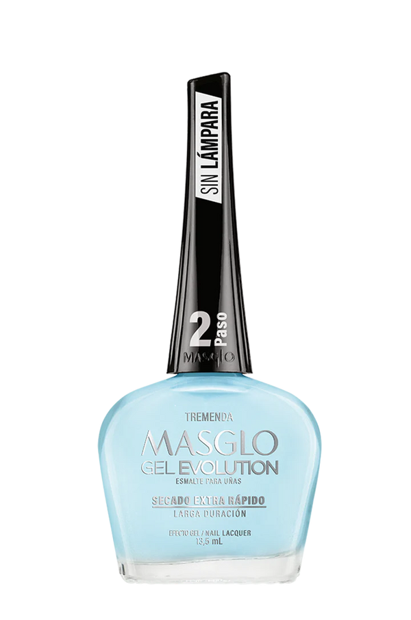 TREMENDA - ESMALTE GEL EVOLUTION EFECTO GEL MASGLO 13,5 ML CREMOSO - GAMA AZUL