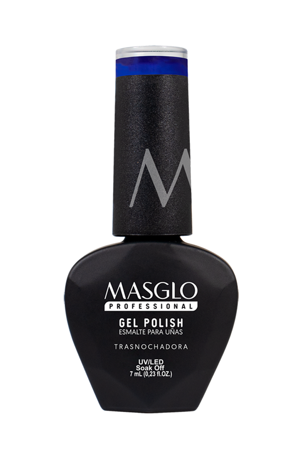 TRASNOCHADORA - ESMALTE SEMIPERMANENTE MASGLO PROFESSIONAL GEL POLISH 7 ML CREMOSO - GAMA AZUL