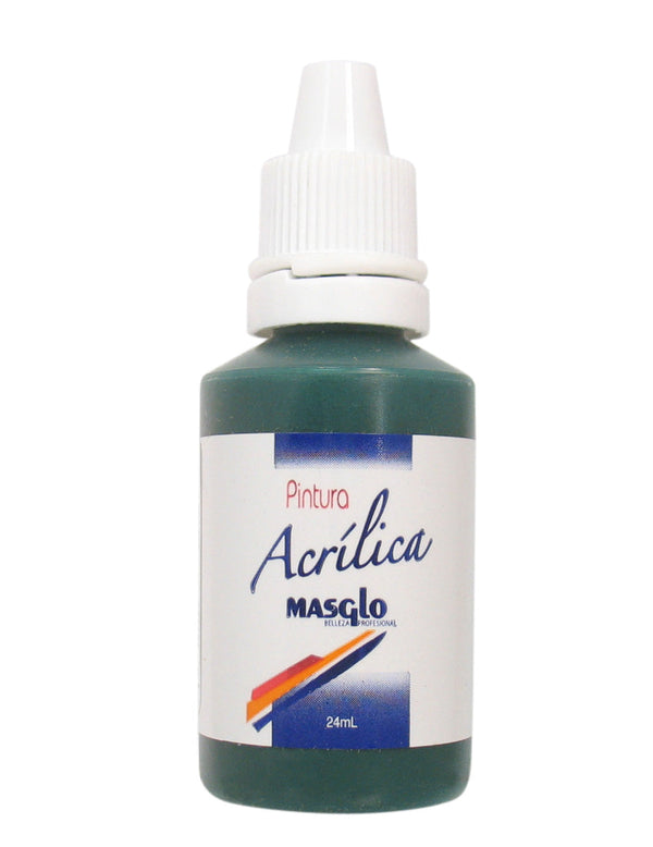 PINTURA ACRILICA DECORACION MASGLO VERDE OSCURO 23 ML