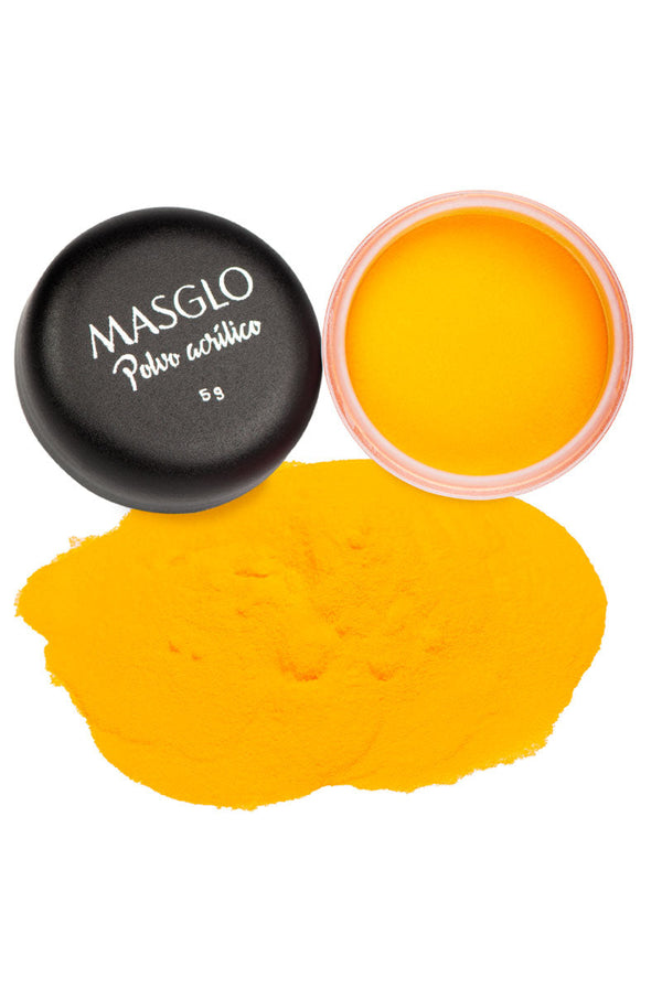 POLVO ACRILICO MASGLO NEON AMARILLO 5 G