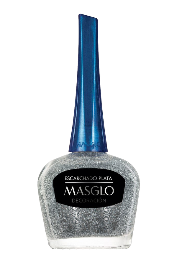 ESCARCHADO PLATA - ESMALTE DECORACIÓN ESTANDAR MASGLO 13,5 ML - GAMA GRIS