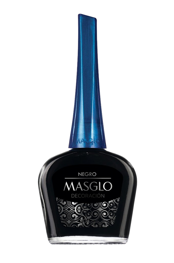 NEGRO - ESMALTE DECORACIÓN ESTANDAR MASGLO 13,5 ML - GAMA NEGRO