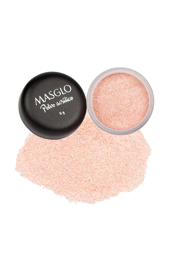 POLVO ACRILICO MASGLO GLITTER ORO ROSA MAS 5 G