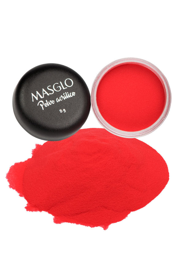 POLVO ACRILICO MASGLO ROJO 5 G