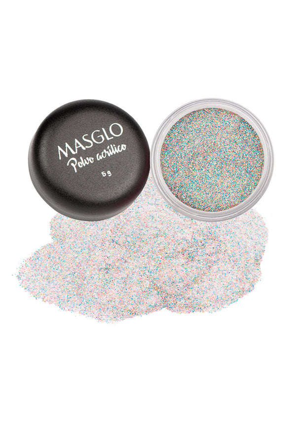 POLVO ACRILICO MASGLO GLITTER TORNASOL MAS 5 G